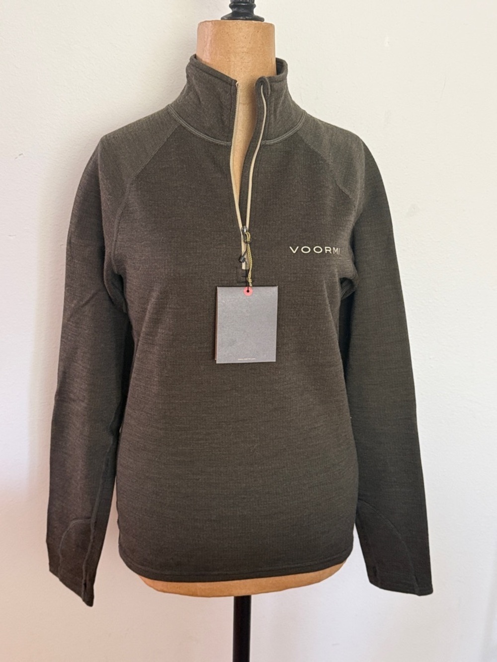 Voormi sz XS Hunter Green 1/4 Zip Baselayer Pullover Top NWT new with tags